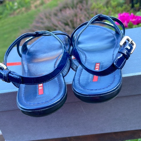 Sale Authentic -like new- Prada Logo Sandals - Picture 7 of 10